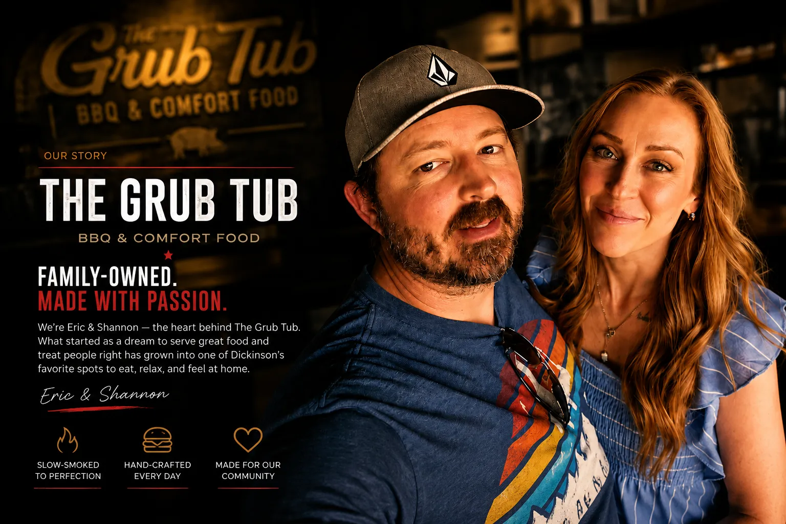 Eric and Shannon - The Grub Tub Owners