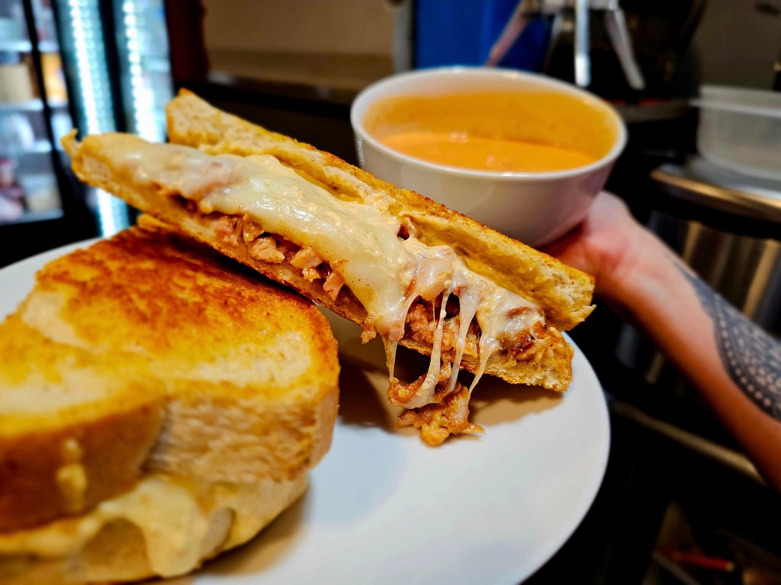 Bacon chicken popper grilled cheese